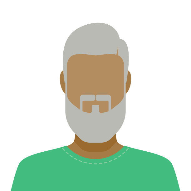 男性面部毛发头像图标图片下载