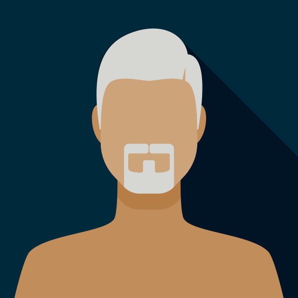 男性面部毛发头像图标图片下载