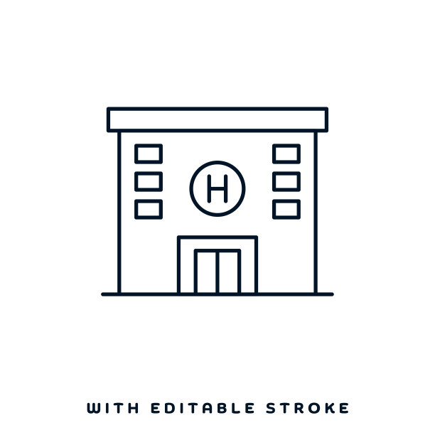 医院线路图标设计图片下载