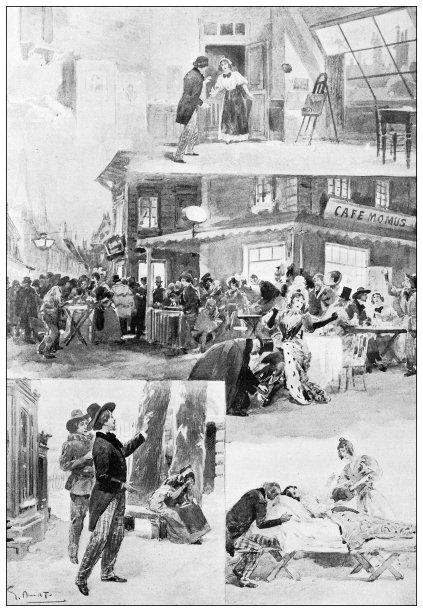 古玩形象:《波希米亚人的生活》，贾科莫·普契尼，戏剧图片下载