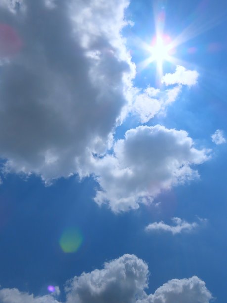 太阳与云图片下载