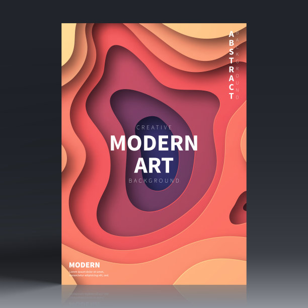 宣传册模板排版，红色封面设计，商业年报，宣传单，杂志图片下载