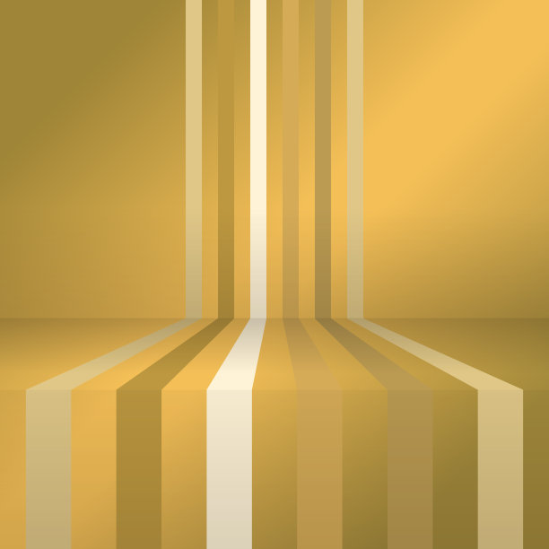 金色的平行条纹，经过一个角落图片下载