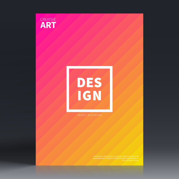 宣传册模板排版，橙色封面设计，商业年报，传单，杂志图片下载