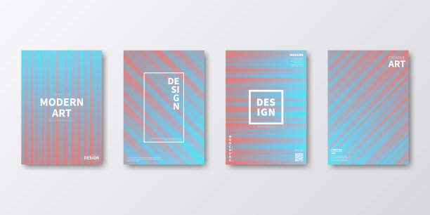 宣传册模板排版，红色封面设计，商业年报，宣传单，杂志图片下载