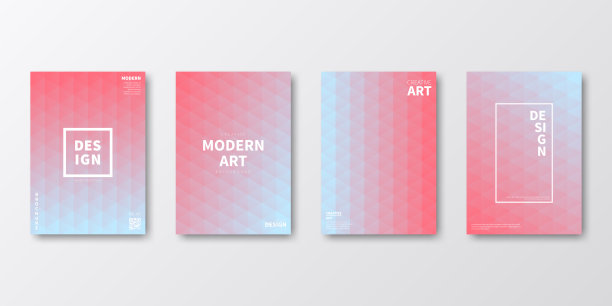 宣传册模板排版，红色封面设计，商业年报，宣传单，杂志图片下载