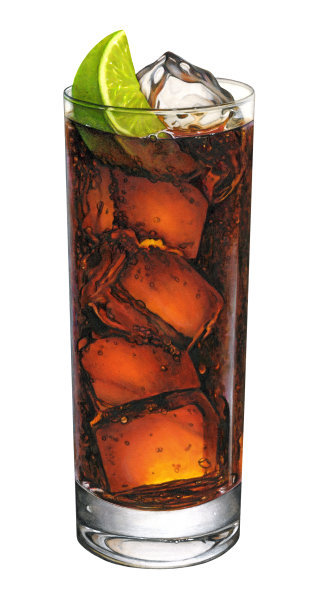 郎姆酒和可乐图片下载