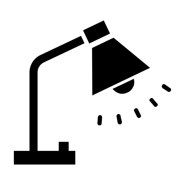 台灯，书房灯，台灯图标图片下载