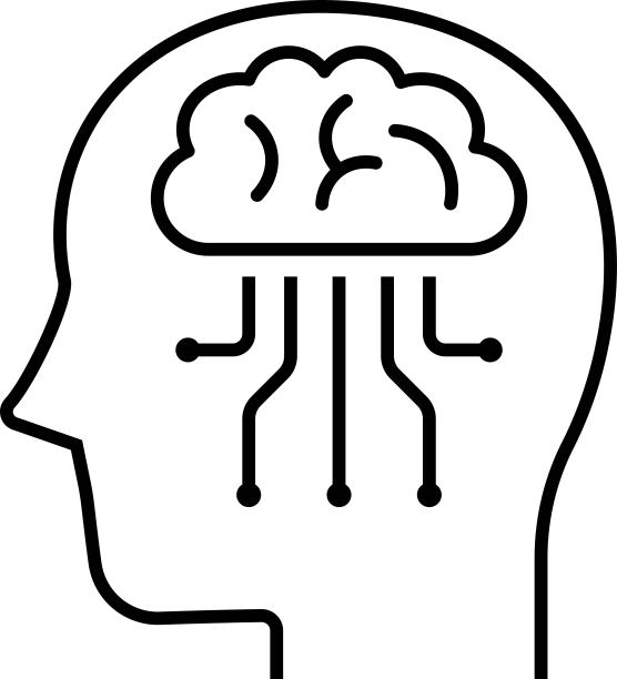 矢量人工智能图像图标图片下载