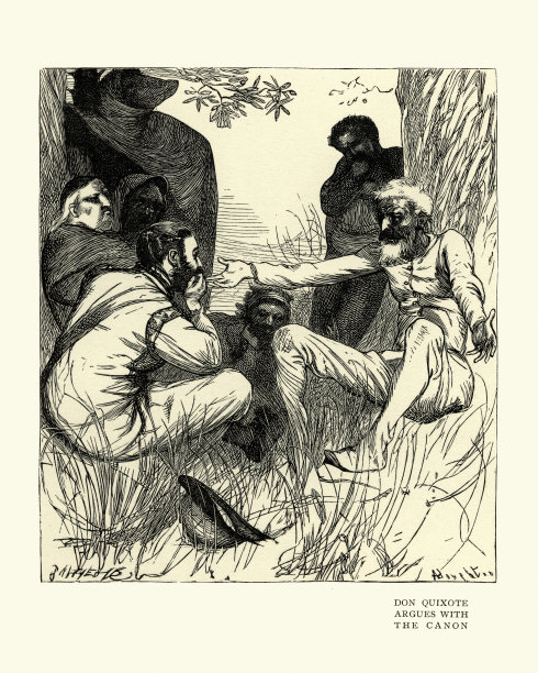 堂吉诃德和正典争论图片下载