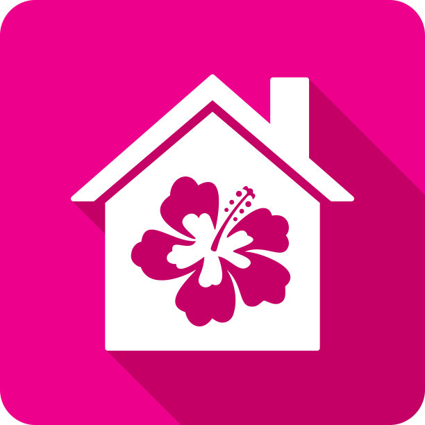 木槿花图标剪影图片下载