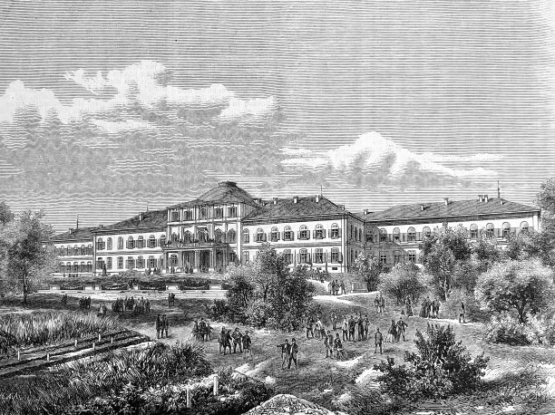 亨海姆学院，斯图加特，德国，巴登-符腾堡图片下载