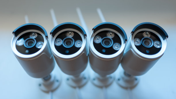 装了四个监控摄像头来监控房子内外。图片下载