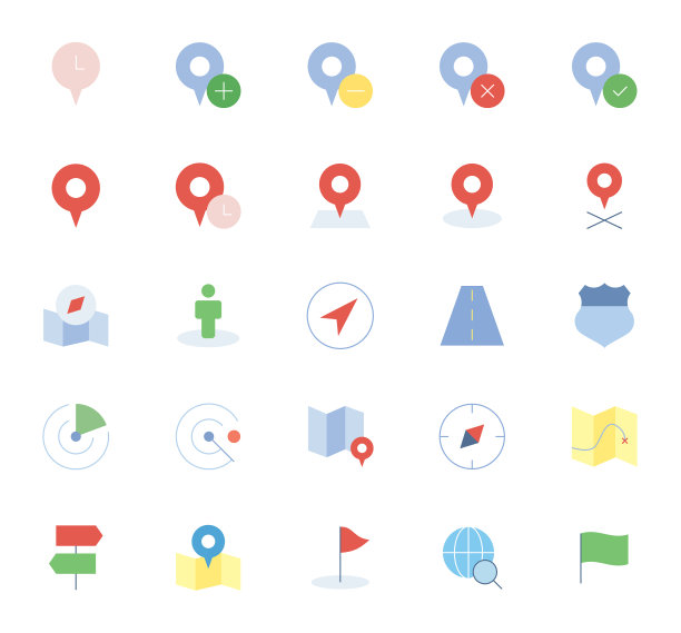 全球定位系统(GPS)设置图标图片下载