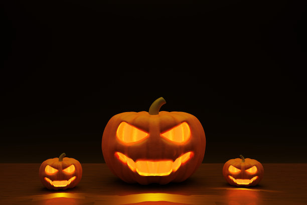 闹鬼的丰收三重奏- 3D渲染图片下载