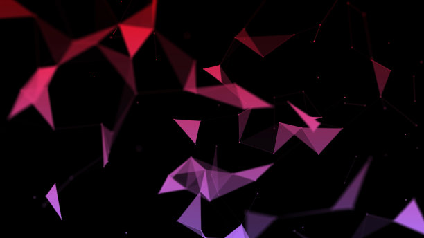 4k抽象数字背景。宇宙的粒子。神经丛的作用。大数据可视化。三维渲染图片下载