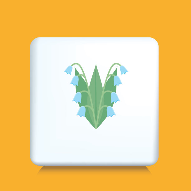 百合的山谷花图标在平面设计图片下载