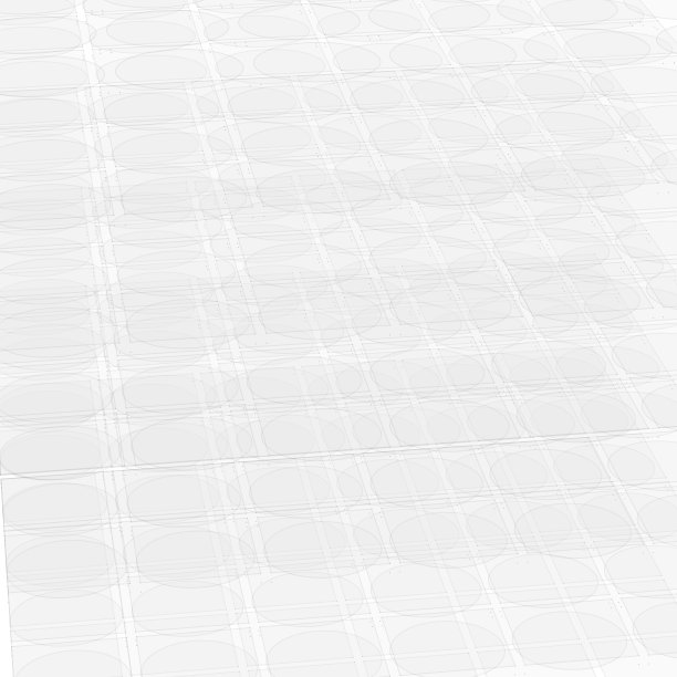 白色上的圆形和正方形的抽象平面。使用角度。图片下载