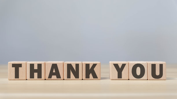 有感谢信的木块图片下载