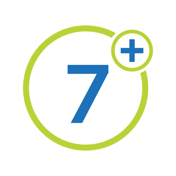 医疗保健符号医生和医疗标志在字母7模板。医生的标志符号图片下载