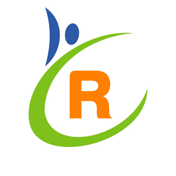 字母r上的人类健康标志健康护理标志模板。医疗标识符号图片下载