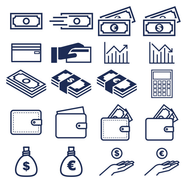 财务线图标设置。图片下载