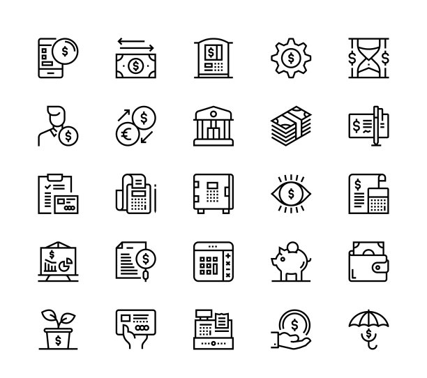 银行和金融图标图片下载