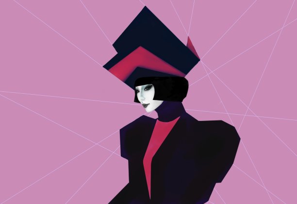 穿着名牌服装的亚洲女人图片下载