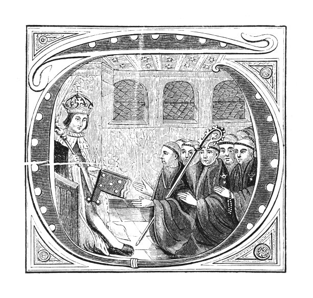 亨利七世-英格兰国王(1485-1509)-复古雕刻插图孤立在白色背景上图片下载