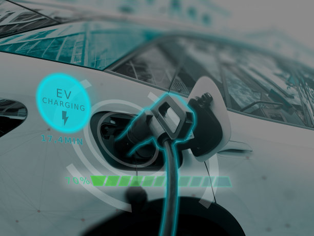 电缆泵插头充电电动汽车电动汽车电池数显充电站在汽车接口充电图片下载