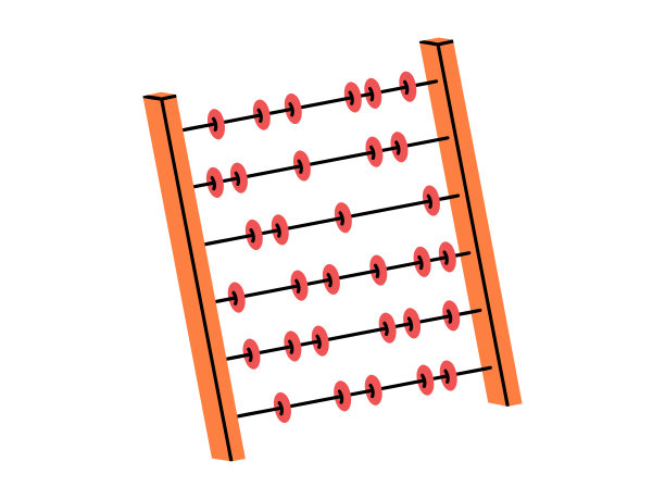学校的算盘插图图片下载