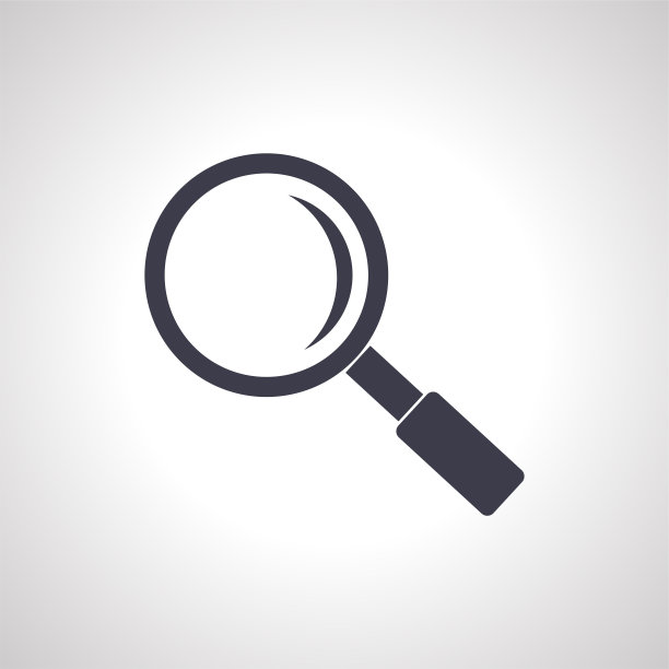 放大镜隔离图标。放大镜图标图片下载