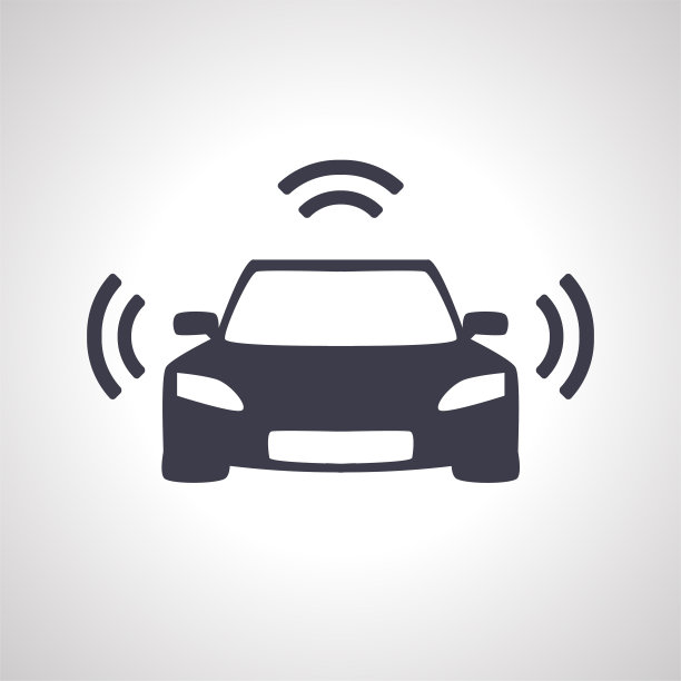 汽车传感器隔离图标。自动驾驶仪的图标图片下载