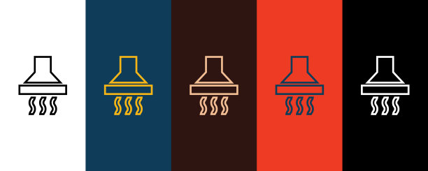 厨房提取器图标插图孤立矢量符号符号图片下载