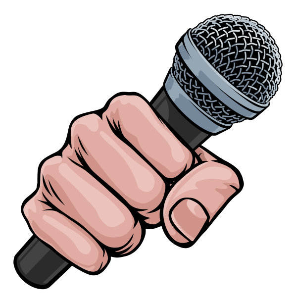 麦克风拳头漫画书流行艺术漫画图片下载