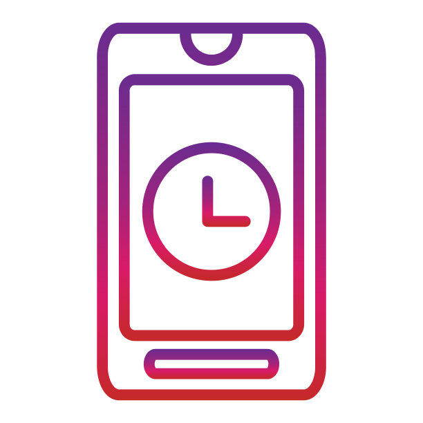 轮廓梯度移动图标隔离在白色背景图片下载