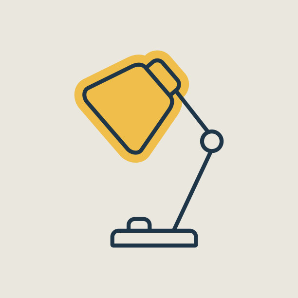 台灯轮廓图标。工作区标志图片下载