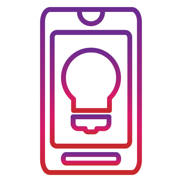 轮廓梯度移动图标隔离在白色背景图片下载