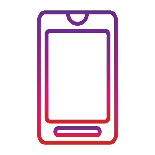 轮廓梯度移动图标隔离在白色背景图片下载