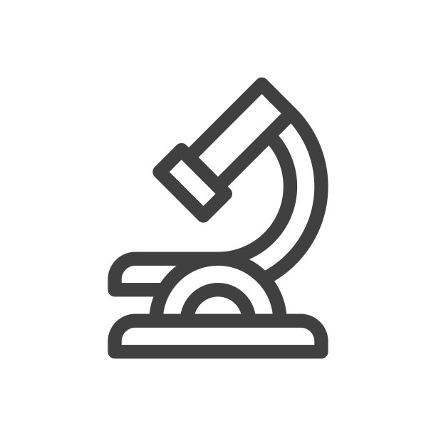 显微镜，科学，教育白底线矢量图标。可编辑的中风。像素完美。移动和网络。轮廓矢量图形。图片下载