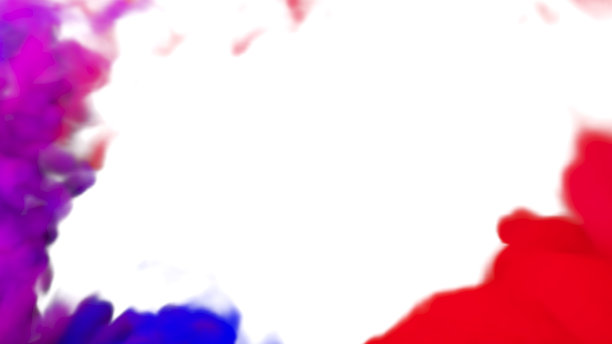 在白色的背景上抽象出五彩的烟雾。，烟雾在空气中的运动，3d渲染。图片下载