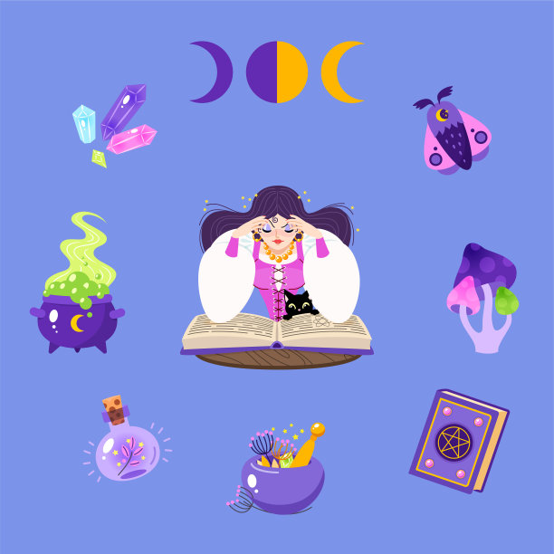 魔术和算命的概念图片下载