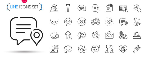 包360度，太阳能源和批准的邮件线路图标。象形图图标。向量图片下载