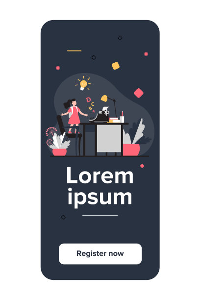 有想法的小女孩在看打字机图片下载