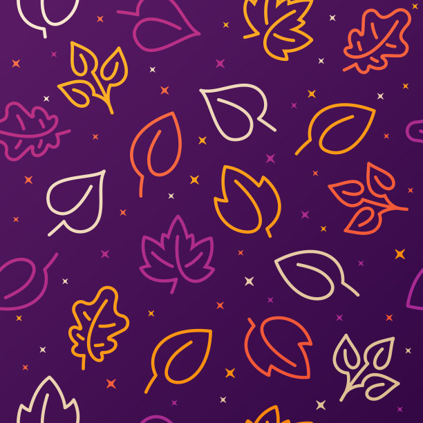 秋叶无缝图案图片下载