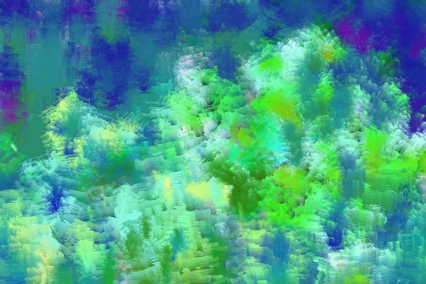 夏日油画风景图片下载