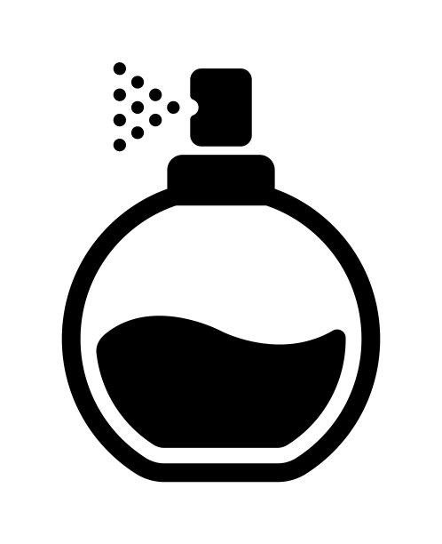 香水，香水矢量图标插图图片下载