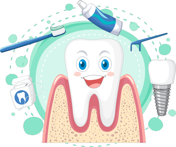 快乐牙齿用牙齿清洁设备图片下载