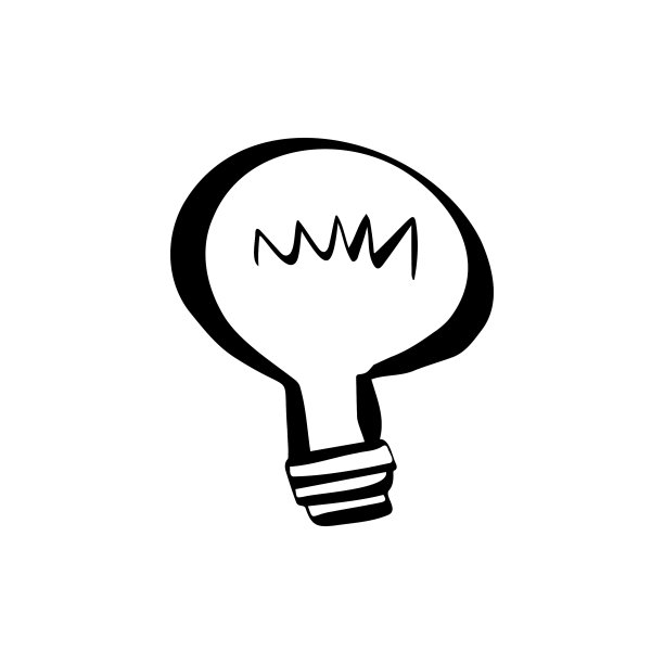 灯泡卡通插图图片下载