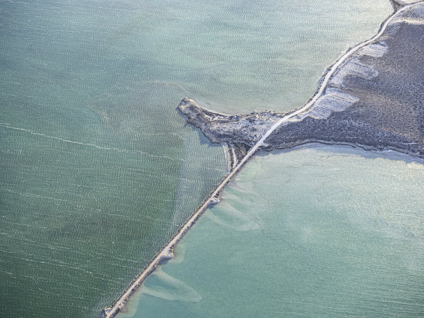 摘要盐矿鸟瞰图图片下载